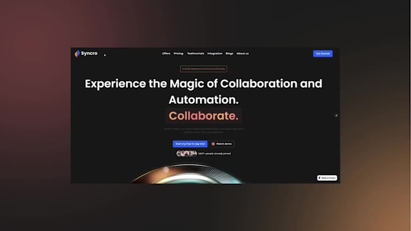 Cover image for Syncro Website Design