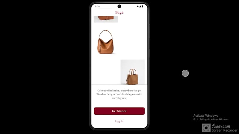 Cover image for Bagé Splash and Login Screen Design