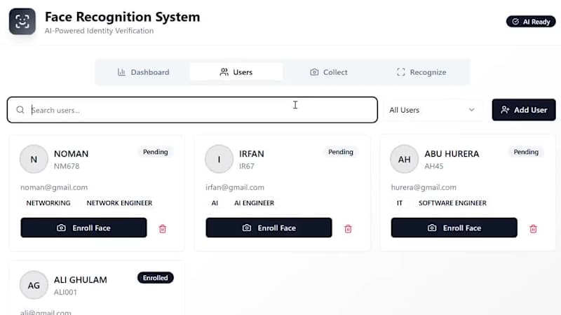 Cover image for Designed and developed a Face