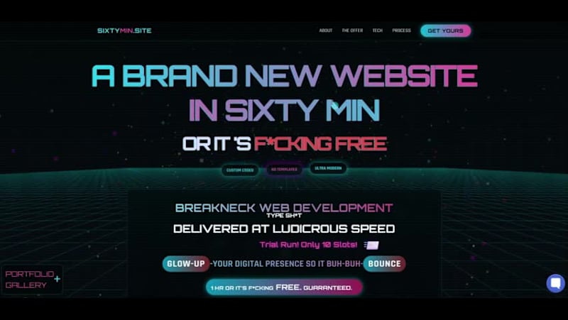 Cover image for SIXTYMIN.SITE Rapid Web Development