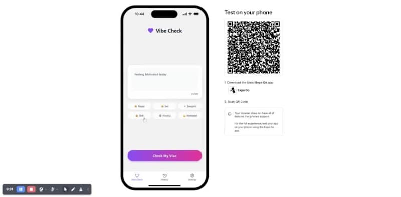 Cover image for # Vibe Check - AI Mood-to-Lifestyle Matcher I'm excited to s...