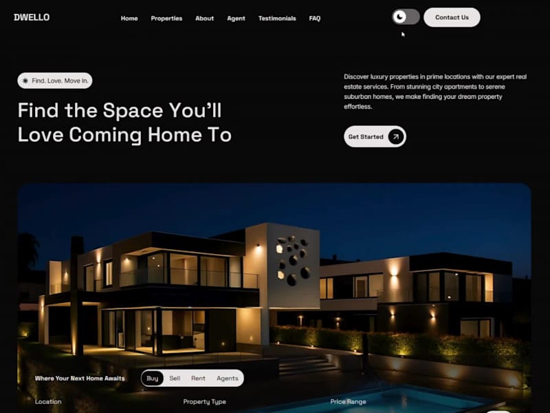 Cover image for Responsive Real Estate Platform Development in Framer
