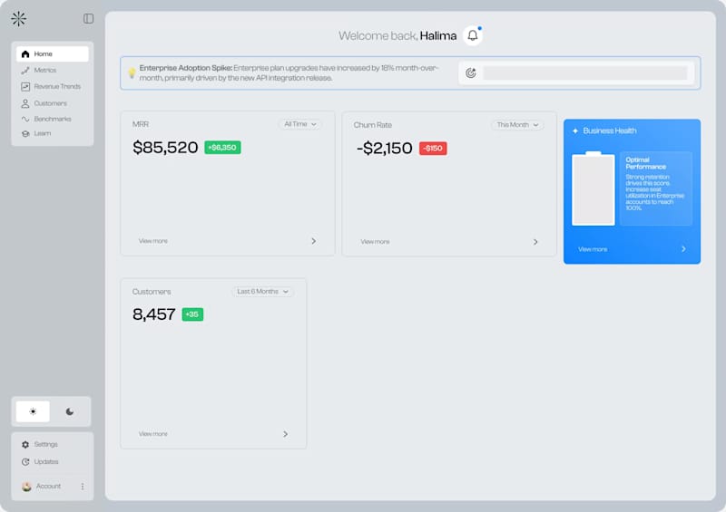 Cover image for Product Design for RevenueOS | B2B Dashboard