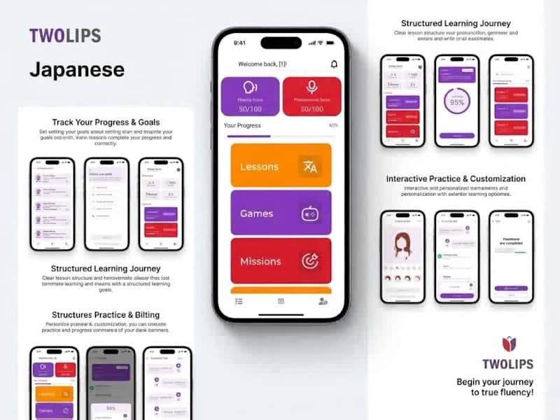 Cover image for Twolips Japanese Learning App Development
