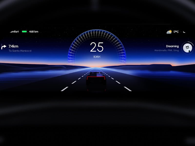 Cover image for Automotive EV HMI cluster showcasing ADAS. Full CGI. No AI w...