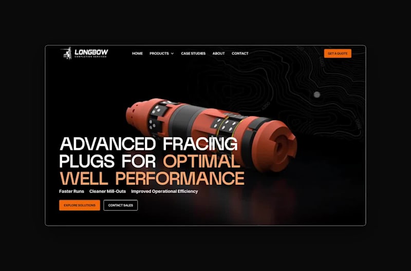Cover image for Modern Website Design for Longbow Completion Services