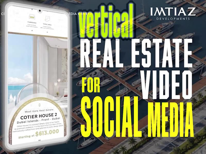 Cover image for Vertical Real Estate Video for social media – Dubai Islands