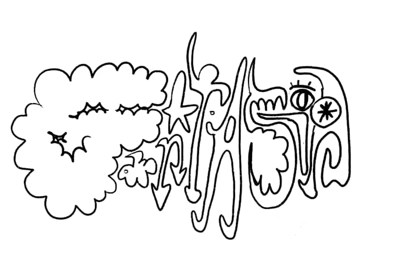 Cover image for Hand-lettered typography & animation, Fantasia, personal