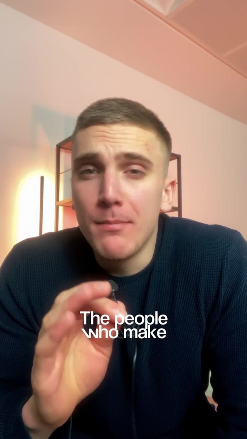 Cover image for Talking head video with motion graphics