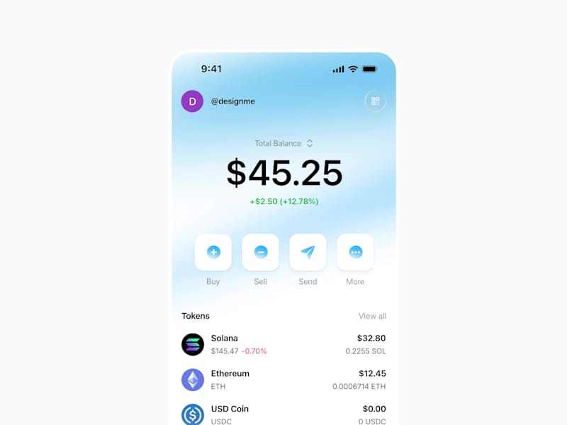 Cover image for Crypto Wallet App - concept
