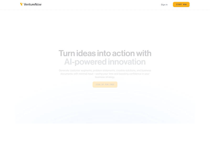 Cover image for VentureNow Landing Page Design & Development
