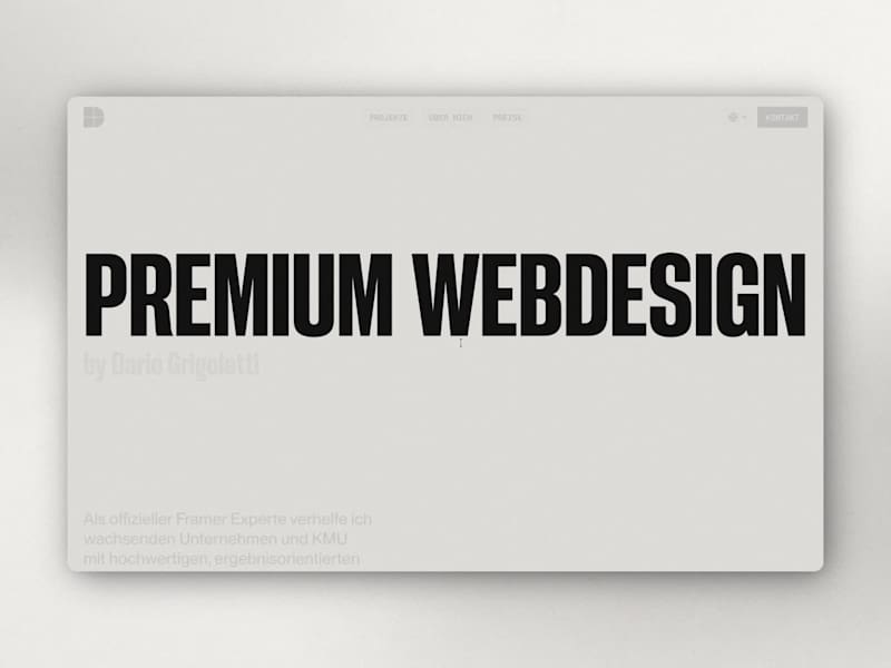 Cover image for Dario Grigoletti — Personal Website and Studio Showcase