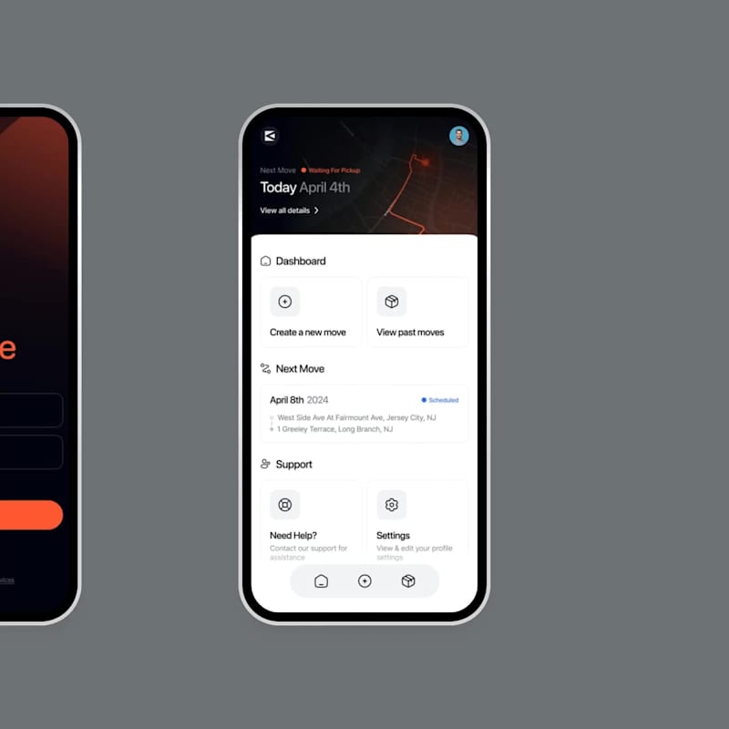 Cover image for A few screens from a design I did a while ago. UI for a movi...