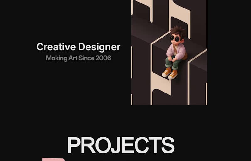 Cover image for Tried creating a simple portfolio in @Framer Is it finished?...