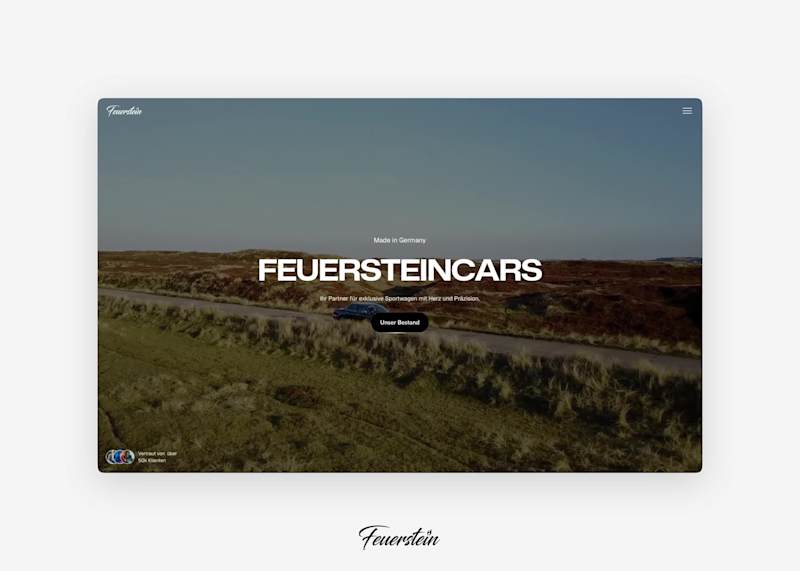 Cover image for Luxury Digital Showroom Development for FeuersteinCars