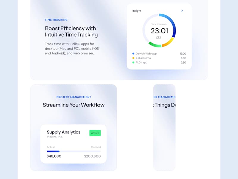Cover image for Timewise | Product & Landing page design