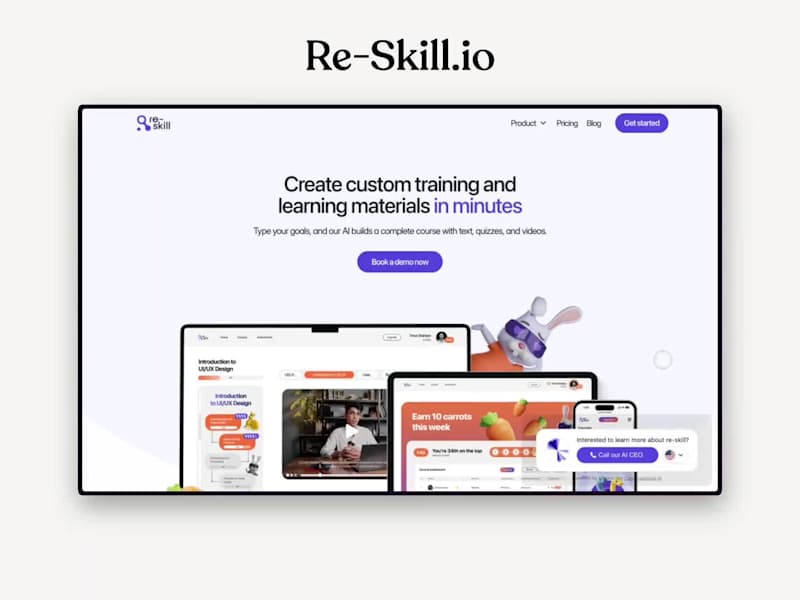 Cover image for Re-skill -  Framer design & development