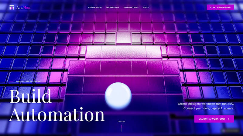 Cover image for Gamified Hero with Interactive Spline Grid