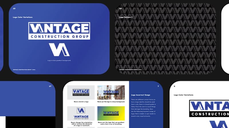 Cover image for Vantage Construction - Rebrand Identity