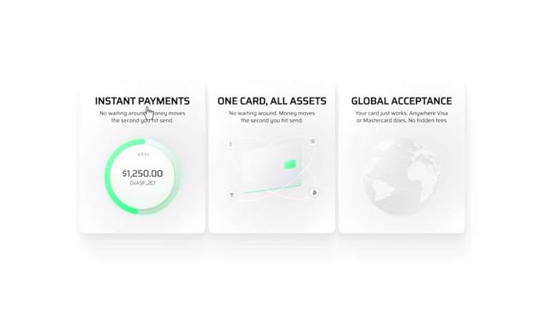 Cover image for Animated UI concept for blockchain payment card