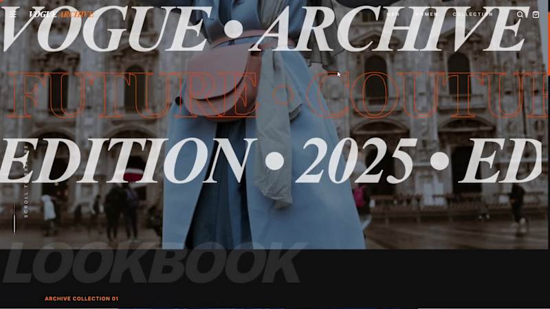 Cover image for VOGUE ARCHIVE | Luxury Fashion Editorial Site.