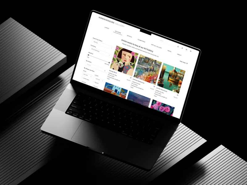 Cover image for Premium Art Gallery Website Design
