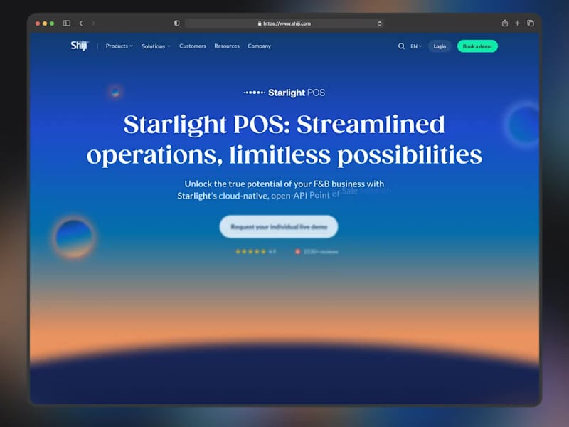 Cover image for Landing Page for POS - Starlight