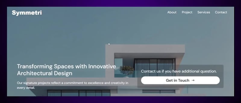 Cover image for Landing Page for Architectural Consulting Consept