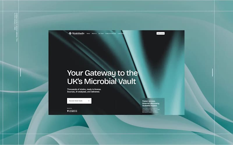 Cover image for Framer Investor Website | StrainVaults Biotech Startup