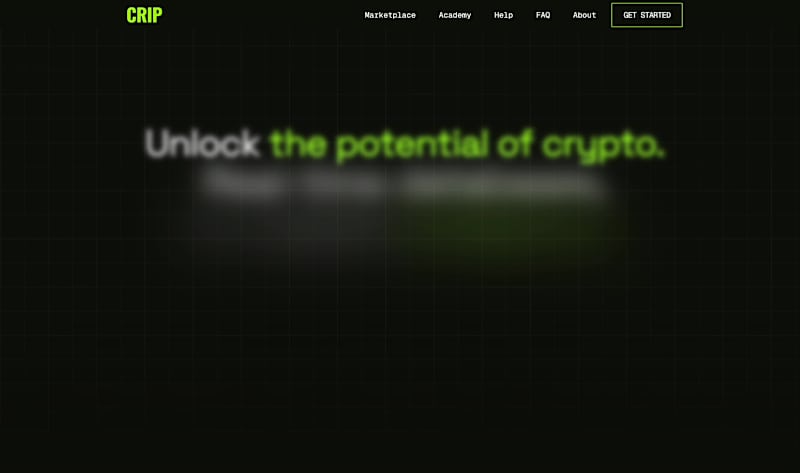 Cover image for Crypto platform animated landing page