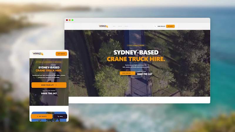 Cover image for Recent Web design and branding work for a client with a cran...