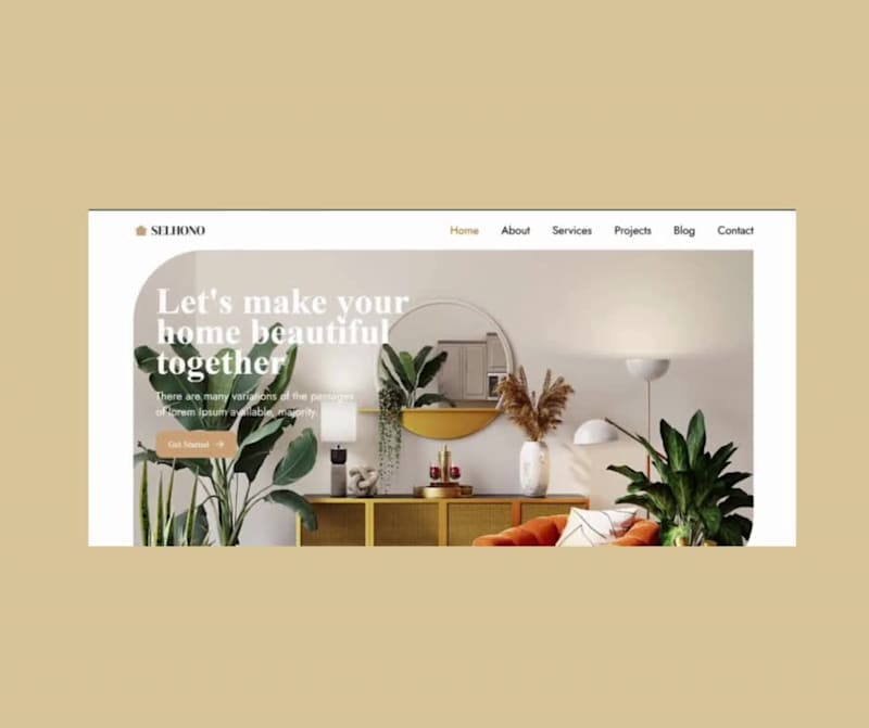 Cover image for Selhono Interior Decor Showcase Website