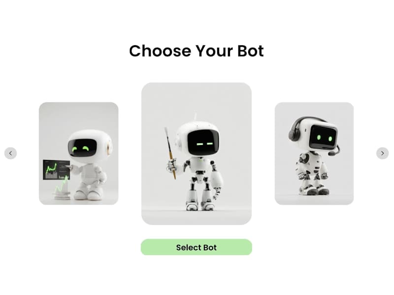 Cover image for Choose Your Bot - Jitter Card Animation