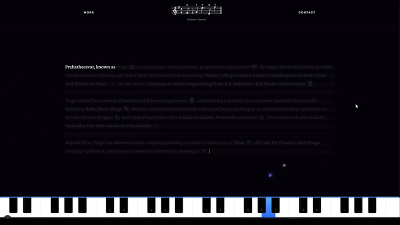 Cover image for Making an website for Musician with Interactive mouse animat...