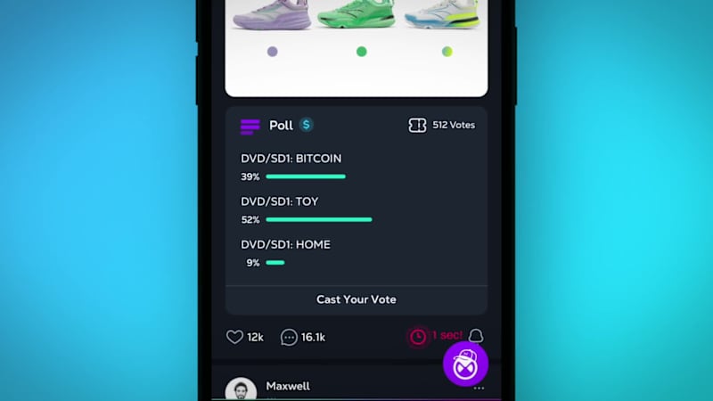 Cover image for Paid poll closing UX animation for @Calaxy app. Flow: 1. Cou...