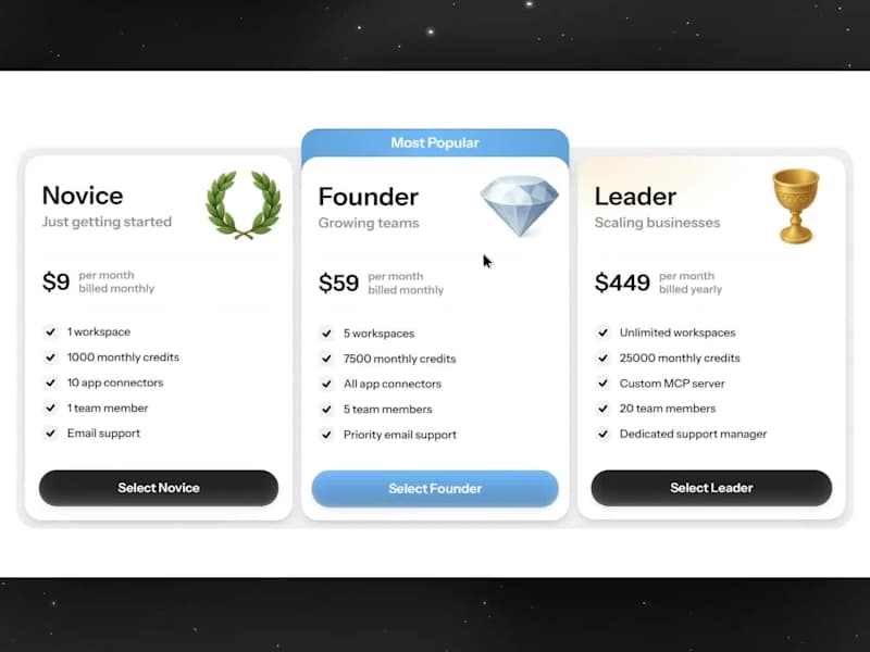 Cover image for Animated pricing section made in