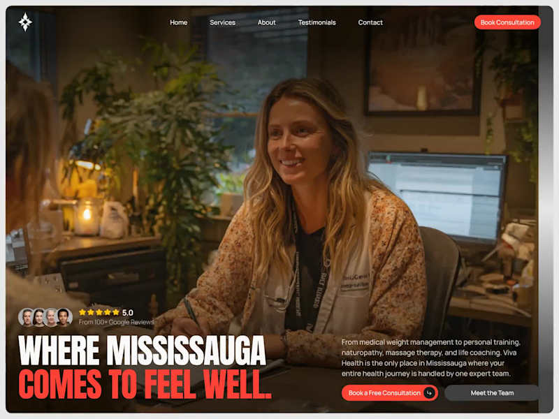 Cover image for Viva Health — Wellness & Medical Center Website Design