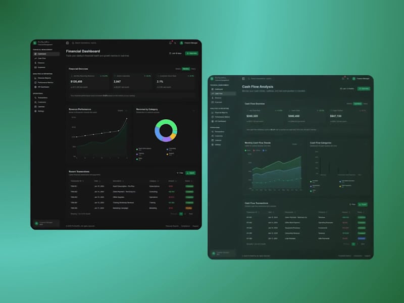Cover image for FinTechPro - Financial Management Dashboard Development