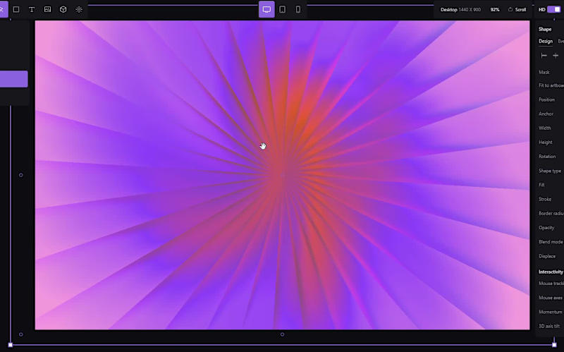 Cover image for Does it look weird? 👀 I'm experimenting with unicorn.studio...