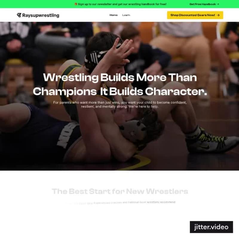 Cover image for Figma design to Wordpress: RaySup Wrestling Website Development