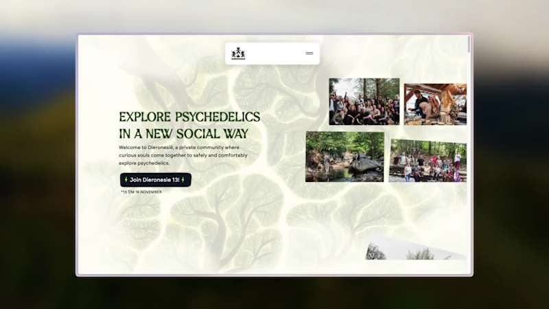 Cover image for Dieronesië | Explore psychedelics In a new social way