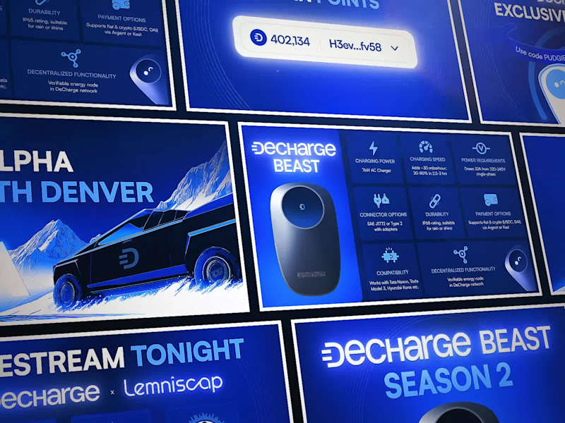 Cover image for DeCharge: Social Media Visuals