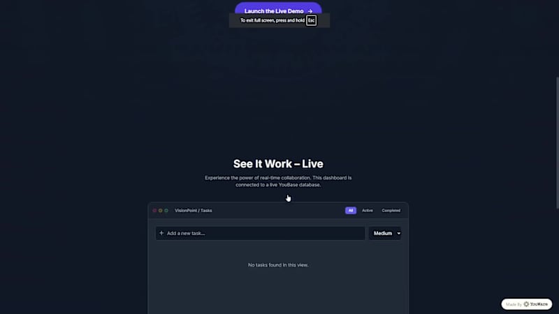 Cover image for Just shipped my #YouWareChallenge entry: VisionPoint. Built ...