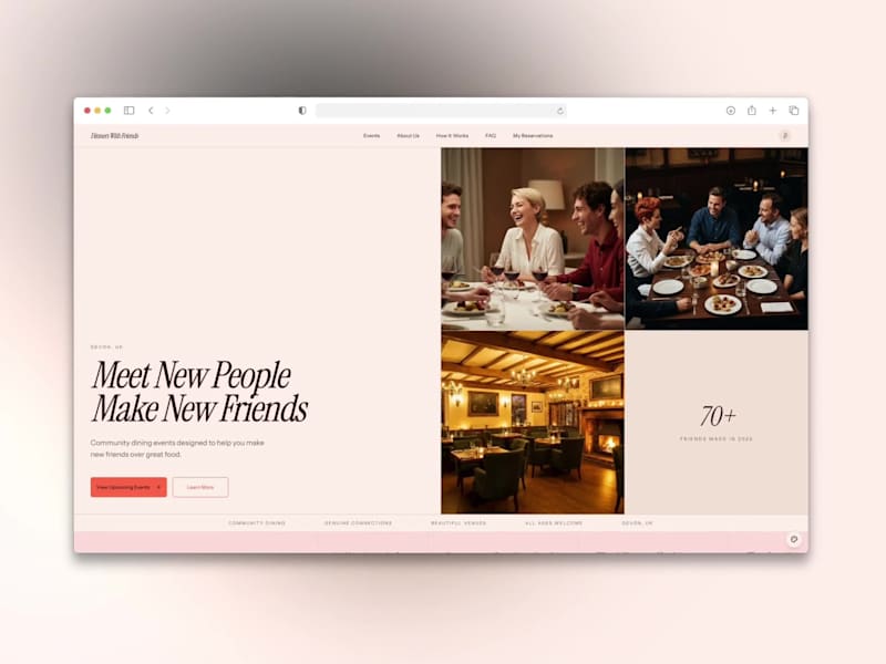 Cover image for DinnersWithFriends.co.uk