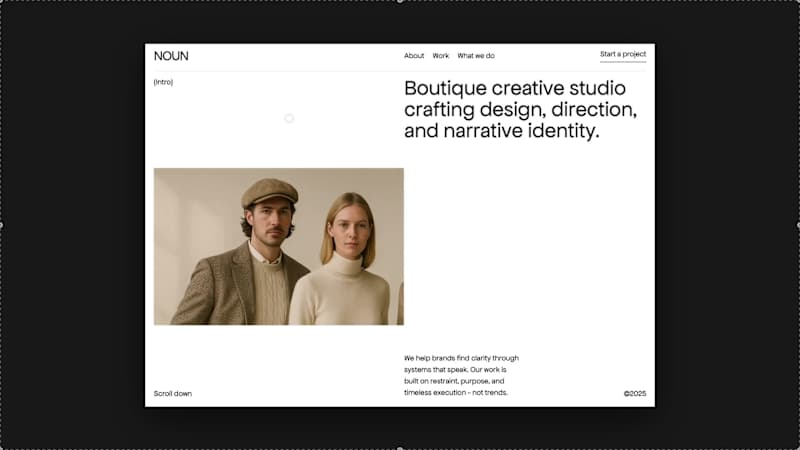 Cover image for Noun — Editorial Agency Framer Template