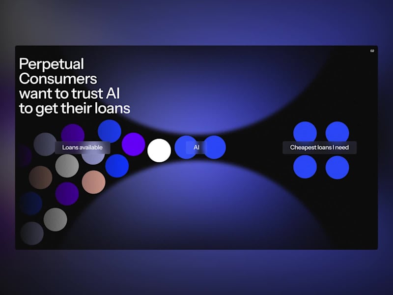 Cover image for Hey guys new fintech deck 🔵 the goal was making lending flo...