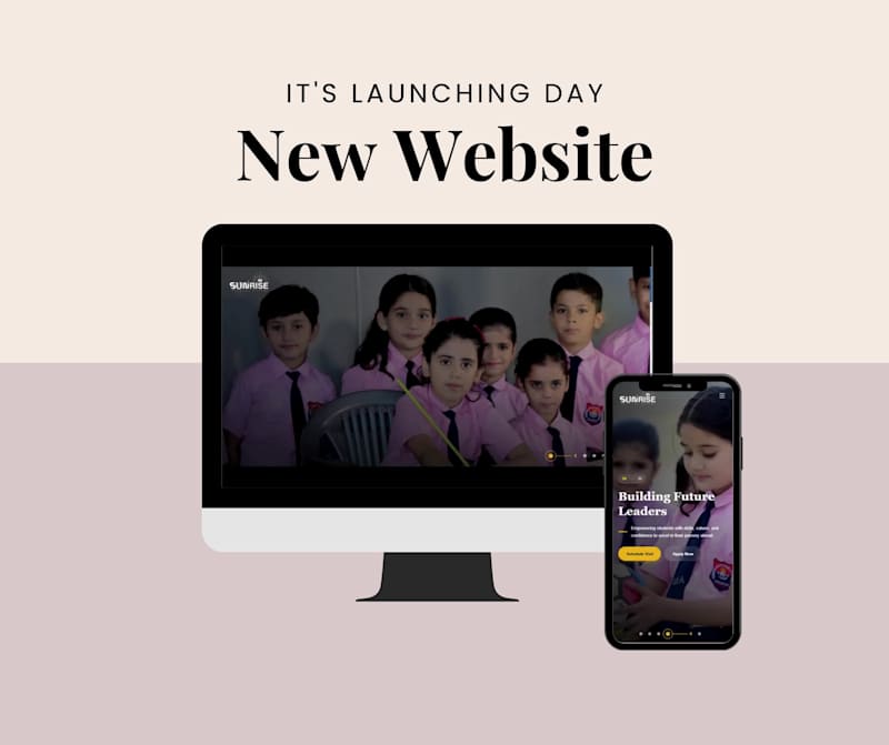 Cover image for Sunrise Education Academy – School Website Development A mod...