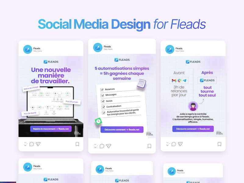 Cover image for Social Media Design for Fleads | Automation for Freelancers