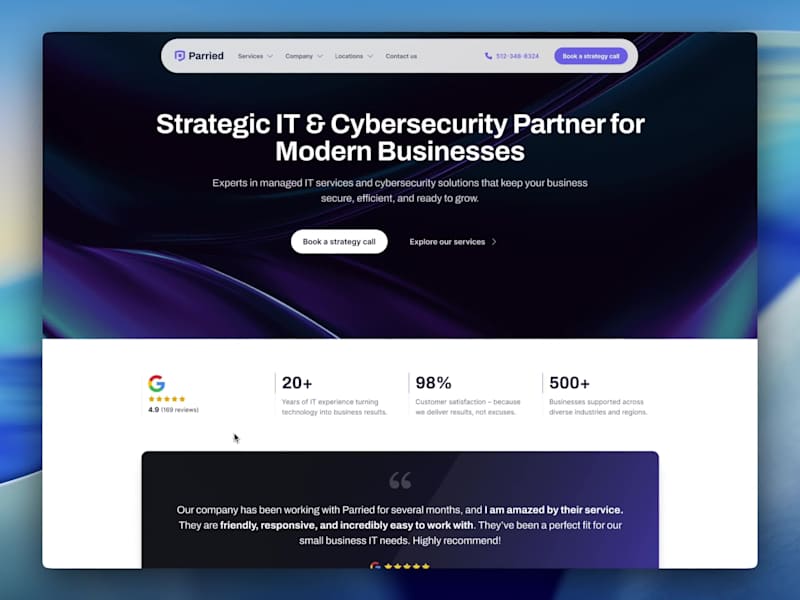 Cover image for Parried.com - Website Redesign & Brand Refresh