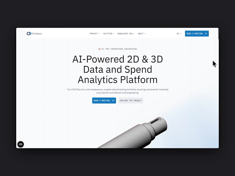 Cover image for Partspace: B2B SaaS marketing website